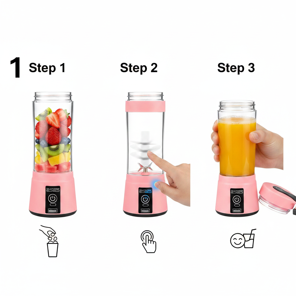 How to use the AYVRA portable blender