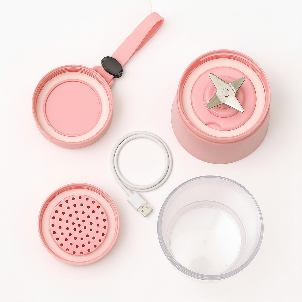 What's in the box - portable blender components